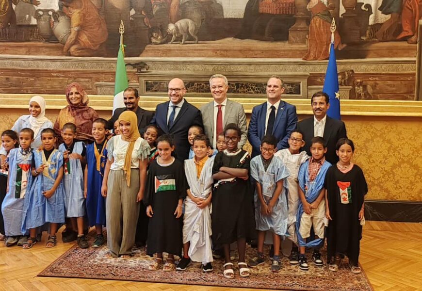 BAMBINI SAHARAWI RICEVUTI DAL PRESIDENTE DELLA CAMERA