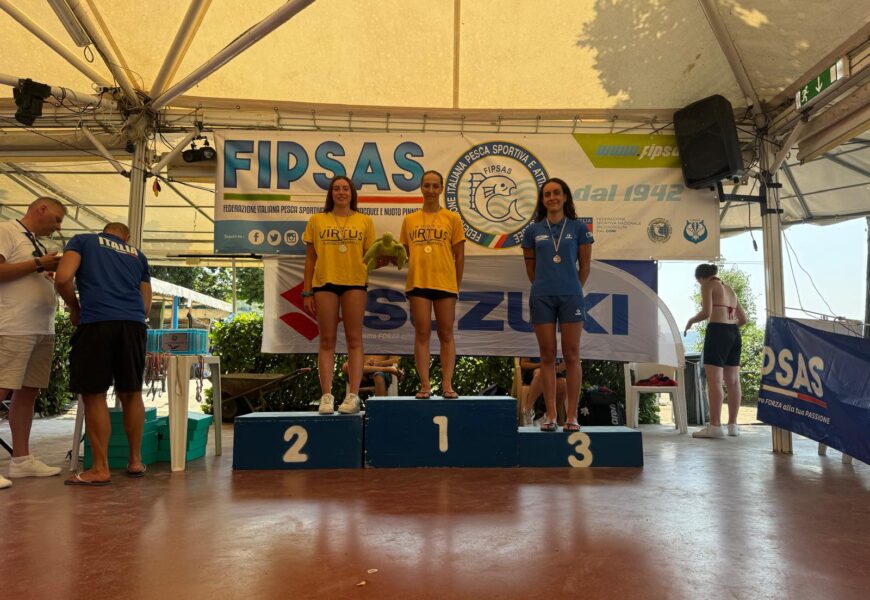 nuoto pinnato. LA PRATESE MATILDE DEL GRECO CONQUISTA L’ARGENTO NELLA CAT. JUNIORES 1 KM E 3 KM