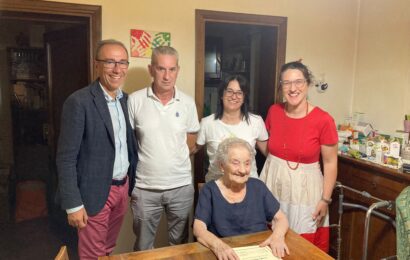 101 ANNI PER CORILLA BARONTINI SOCIA ACLI PISTOIESE