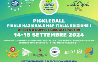 A MASSA E COZZILE LA FINALE NAZIONALE PICKLEBALL MSP ITALIA CAMPIONATO 2024