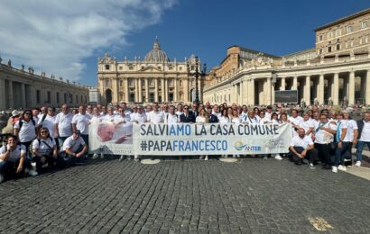 ANTER INVITATA A ROMA ALL’UDIENZA GENERALE PAPALE, “ONORATI DI QUESTA ESPERIENZA. LAVORIAMO UNITI PER DIFFONDERE LA CULTURA DELLA SOSTENIBILITÀ”