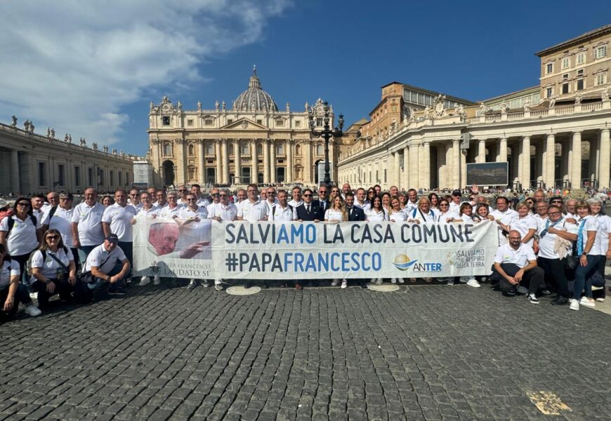 ANTER INVITATA A ROMA ALL’UDIENZA GENERALE PAPALE, “ONORATI DI QUESTA ESPERIENZA. LAVORIAMO UNITI PER DIFFONDERE LA CULTURA DELLA SOSTENIBILITÀ”