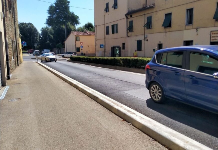 COMPLETATA LA PISTA CICLOPEDONALE IN VIA TRAVERSA