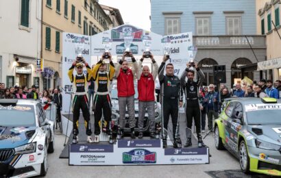 LUCA ARTINO CONQUISTA IL PODIO AL RALLY CITTÀ DI PISTOIA