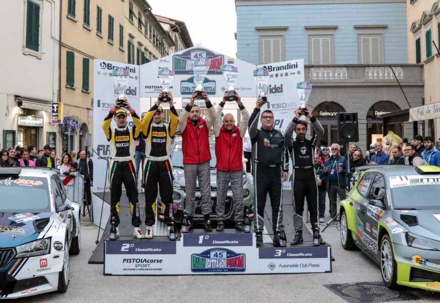 LUCA ARTINO CONQUISTA IL PODIO AL RALLY CITTÀ DI PISTOIA