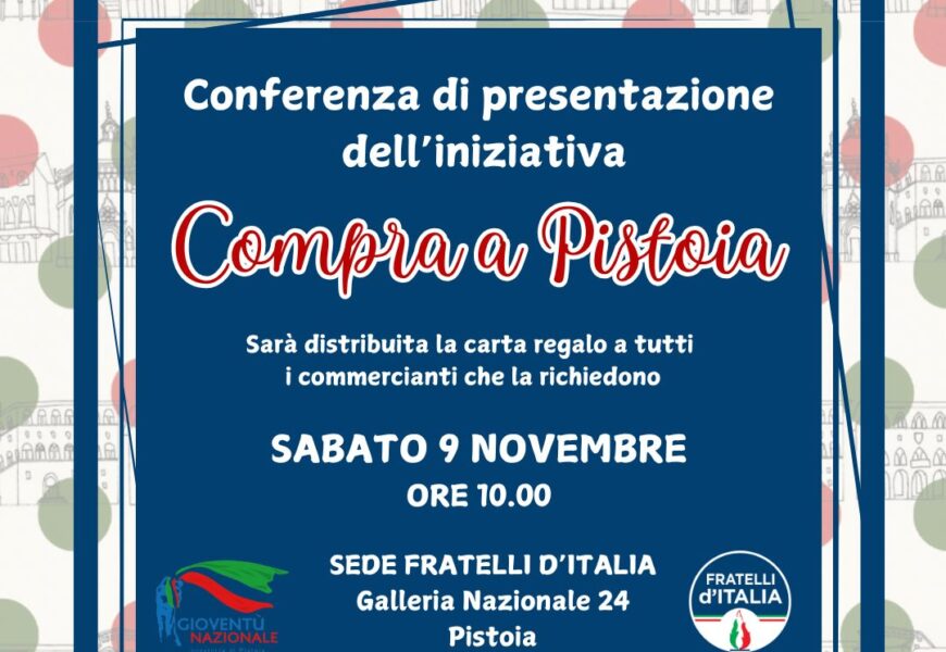 FDI PRESENTA “COMPRA A PISTOIA”