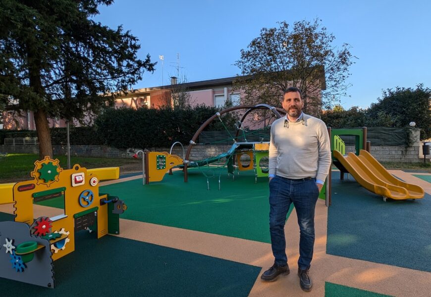 SAN BIAGIO, GIARDINO EX CERRI: RIQUALIFICATA L’AREA GIOCHI