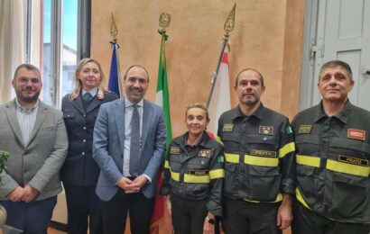 MERCOLEDÌ LA VISITA DELLA NUOVA COMANDANTE DEI VIGILI DEL FUOCO E DEL NUOVO CAPO DISTACCAMENTO DI MONTEMURLO