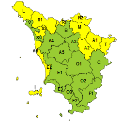 NEVE, VENTO E MAREGGIATE: CODICE GIALLO IN TOSCANA