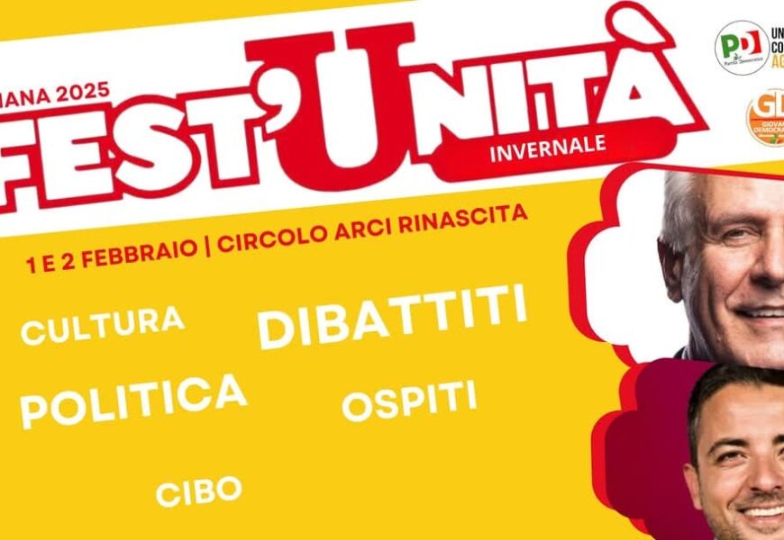 agliana. GIANI E FURNARO ALLA FESTA DE L’UNITÀ IN VESTE INVERNALE