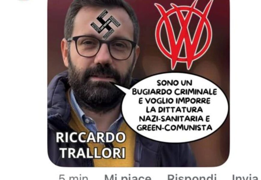 OFFESE SOCIAL DEI NO VAX A RICCARDO TRALLORI, SPORTA DENUNCIA